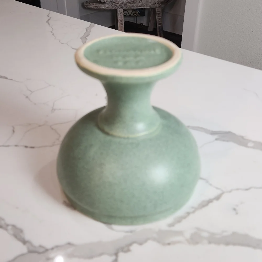 Vintage McCoy Floraline Green #461 Pedestal Vase